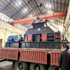 1200x800大型對輥破碎制砂機發往河南洛陽 1200x800大型對輥破碎制砂機發往河南洛陽
